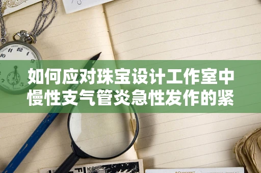 如何应对珠宝设计工作室中慢性支气管炎急性发作的紧急情况？